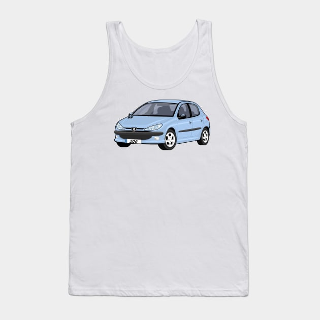 peugeot 206 Tank Top by creative.z